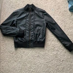 Fake leather jacket